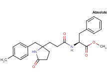 methyl N-{3-[2-(4-methylbenzyl)-5-oxo-2-pyrrolidinyl]propanoyl}-L-phenylalaninate