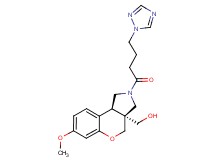 [(3aS*,9bS*)-7-methoxy-2-[4-(1H-1,2,4-triazol-1-yl)butanoyl]-1,2,3,9b-tetrahydrochromeno[3,4-c]pyrrol-3a(4H)-yl]methanol