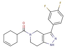 5-(3-cyclohexen-1-ylcarbonyl)-3-(3,4-difluorophenyl)-4,5,6,7-tetrahydro-1H-pyrazolo[4,3-c]pyridine