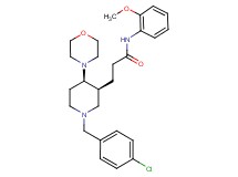 3-[(3S*,4R*)-1-(4-chlorobenzyl)-4-(4-morpholinyl)-3-piperidinyl]-N-(2-methoxyphenyl)propanamide