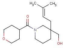 [3-(3-methyl-2-buten-1-yl)-1-(tetrahydro-2H-pyran-4-ylcarbonyl)-3-piperidinyl]methanol