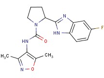 N-(3,5-dimethylisoxazol-4-yl)-2-(5-fluoro-1H-benzimidazol-2-yl)pyrrolidine-1-carboxamide