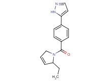 5-{4-[(2-ethyl-2,5-dihydro-1H-pyrrol-1-yl)carbonyl]phenyl}-1H-pyrazole
