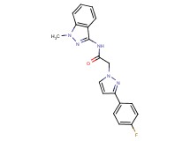 2-[3-(4-fluorophenyl)-1H-pyrazol-1-yl]-N-(1-methyl-1H-indazol-3-yl)acetamide