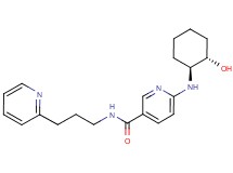 6-{[(1S*,2S*)-2-hydroxycyclohexyl]amino}-N-(3-pyridin-2-ylpropyl)nicotinamide