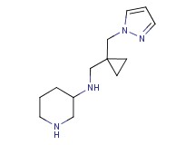 N-{[1-(1H-pyrazol-1-ylmethyl)cyclopropyl]methyl}-3-piperidinamine dihydrochloride