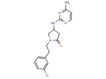 1-[2-(3-chlorophenyl)ethyl]-4-[(4-methylpyrimidin-2-yl)amino]pyrrolidin-2-one