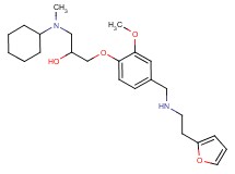 1-[cyclohexyl(methyl)amino]-3-[4-({[2-(2-furyl)ethyl]amino}methyl)-2-methoxyphenoxy]-2-propanol