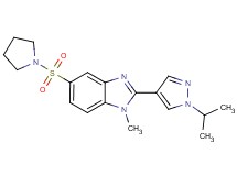 2-(1-isopropyl-1H-pyrazol-4-yl)-1-methyl-5-(pyrrolidin-1-ylsulfonyl)-1H-benzimidazole