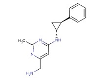 6-(aminomethyl)-2-methyl-N-[(1R*,2S*)-2-phenylcyclopropyl]pyrimidin-4-amine