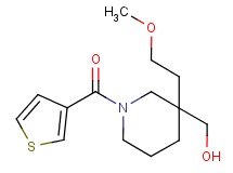 [3-(2-methoxyethyl)-1-(3-thienylcarbonyl)-3-piperidinyl]methanol