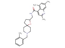 2,5,7-trimethyl-N-{[8-(2-methylbenzyl)-1-oxa-8-azaspiro[4.5]dec-2-yl]methyl}-4-quinolinecarboxamide