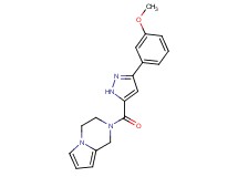 2-{[3-(3-methoxyphenyl)-1H-pyrazol-5-yl]carbonyl}-1,2,3,4-tetrahydropyrrolo[1,2-a]pyrazine