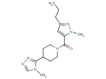 1-[(1-methyl-3-propyl-1H-pyrazol-5-yl)carbonyl]-4-(4-methyl-4H-1,2,4-triazol-3-yl)piperidine