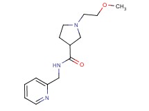 1-(2-methoxyethyl)-N-(pyridin-2-ylmethyl)pyrrolidine-3-carboxamide