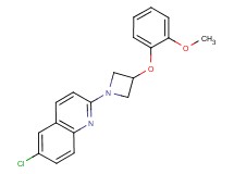 6-chloro-2-[3-(2-methoxyphenoxy)-1-azetidinyl]quinoline