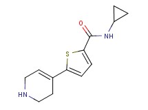 N-cyclopropyl-5-(1,2,3,6-tetrahydro-4-pyridinyl)-2-thiophenecarboxamide hydrochloride