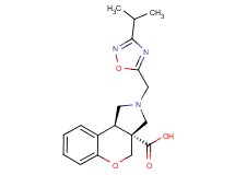 (3aR*,9bR*)-2-[(3-isopropyl-1,2,4-oxadiazol-5-yl)methyl]-1,2,3,9b-tetrahydrochromeno[3,4-c]pyrrole-3a(4H)-carboxylic acid