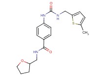 4-[({[(5-methyl-2-thienyl)methyl]amino}carbonyl)amino]-N-(tetrahydrofuran-2-ylmethyl)benzamide