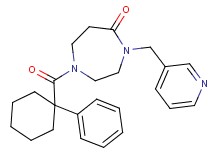 1-[(1-phenylcyclohexyl)carbonyl]-4-(3-pyridinylmethyl)-1,4-diazepan-5-one