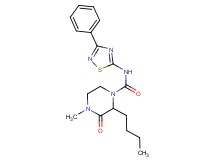 2-butyl-4-methyl-3-oxo-N-(3-phenyl-1,2,4-thiadiazol-5-yl)piperazine-1-carboxamide