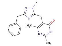 5-[(3-benzyl-1H-1,2,4-triazol-5-yl)methyl]-2,6-dimethylpyrimidin-4(3H)-one