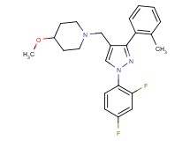 1-{[1-(2,4-difluorophenyl)-3-(2-methylphenyl)-1H-pyrazol-4-yl]methyl}-4-methoxypiperidine