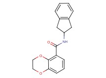N-(2,3-dihydro-1H-inden-2-yl)-2,3-dihydro-1,4-benzodioxine-5-carboxamide