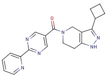 3-cyclobutyl-5-[(2-pyridin-2-ylpyrimidin-5-yl)carbonyl]-4,5,6,7-tetrahydro-1H-pyrazolo[4,3-c]pyridine