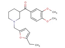 (3,4-dimethoxyphenyl){1-[(5-ethyl-2-furyl)methyl]-3-piperidinyl}methanone