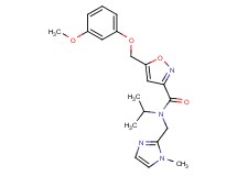 N-isopropyl-5-[(3-methoxyphenoxy)methyl]-N-[(1-methyl-1H-imidazol-2-yl)methyl]-3-isoxazolecarboxamide