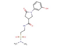 N-{2-[(dimethylamino)sulfonyl]ethyl}-1-(3-hydroxyphenyl)-5-oxopyrrolidine-3-carboxamide