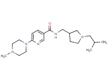 N-[(1-isobutyl-3-pyrrolidinyl)methyl]-6-(4-methyl-1-piperazinyl)nicotinamide