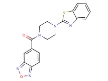 5-{[4-(1,3-benzothiazol-2-yl)-1-piperazinyl]carbonyl}-2,1,3-benzoxadiazole