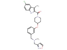 1-[3-({1-[(5-chloro-3-methyl-1H-indol-2-yl)carbonyl]-4-piperidinyl}oxy)phenyl]-N-(3-isoxazolylmethyl)-N-methylmethanamine