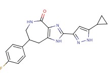 2-(5-cyclopropyl-1H-pyrazol-3-yl)-7-(4-fluorophenyl)-5,6,7,8-tetrahydroimidazo[4,5-c]azepin-4(1H)-one