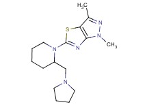 1,3-dimethyl-5-[2-(pyrrolidin-1-ylmethyl)piperidin-1-yl]-1H-pyrazolo[3,4-d][1,3]thiazole