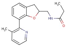 N-{[7-(3-methyl-2-pyridinyl)-2,3-dihydro-1-benzofuran-2-yl]methyl}propanamide