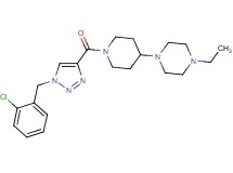 1-(1-{[1-(2-chlorobenzyl)-1H-1,2,3-triazol-4-yl]carbonyl}-4-piperidinyl)-4-ethylpiperazine