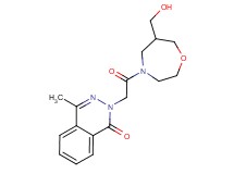 2-{2-[6-(hydroxymethyl)-1,4-oxazepan-4-yl]-2-oxoethyl}-4-methylphthalazin-1(2H)-one