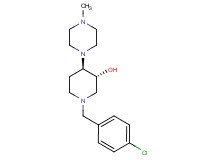 (3R*,4R*)-1-(4-chlorobenzyl)-4-(4-methyl-1-piperazinyl)-3-piperidinol