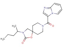 8-(imidazo[1,2-a]pyridin-3-ylcarbonyl)-3-(1-methylbutyl)-1-oxa-3,8-diazaspiro[4.5]decan-2-one