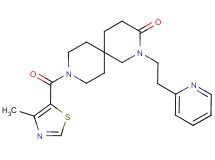 9-[(4-methyl-1,3-thiazol-5-yl)carbonyl]-2-(2-pyridin-2-ylethyl)-2,9-diazaspiro[5.5]undecan-3-one