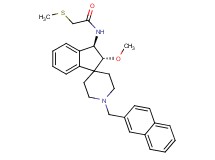 N-[(2R*,3R*)-2-methoxy-1'-(2-naphthylmethyl)-2,3-dihydrospiro[indene-1,4'-piperidin]-3-yl]-2-(methylthio)acetamide