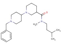 1'-benzyl-N-methyl-N-(3-methylbutyl)-1,4'-bipiperidine-3-carboxamide