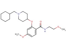 2-{[1-(cyclohexylmethyl)-4-piperidinyl]oxy}-4-methoxy-N-(2-methoxyethyl)benzamide