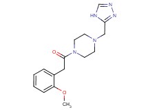 1-[(2-methoxyphenyl)acetyl]-4-(4H-1,2,4-triazol-3-ylmethyl)piperazine