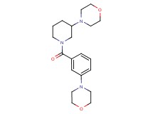 4-{1-[3-(4-morpholinyl)benzoyl]-3-piperidinyl}morpholine