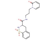N-[3-(2-oxopyridin-1(2H)-yl)propyl]-3,4-dihydro-2H-1,2-benzothiazine-3-carboxamide 1,1-dioxide