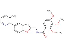 2,3,4-trimethoxy-N-{[5-(3-methyl-2-pyridinyl)-2,3-dihydro-1-benzofuran-2-yl]methyl}benzamide